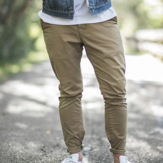 8Vxxfme Men's Straight Fit Chino Pants — Cotton Twill
